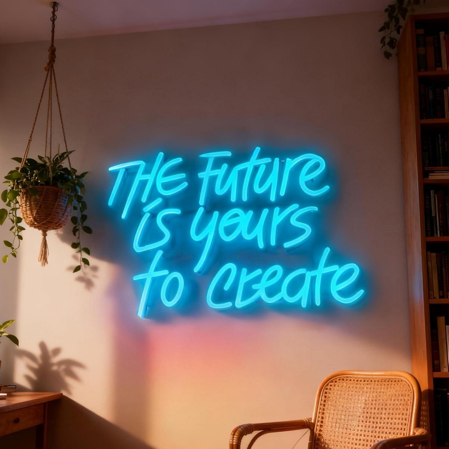 Accessories For Your Gaming Room - Die Zukunft gehört dir Neon-Schild USB
