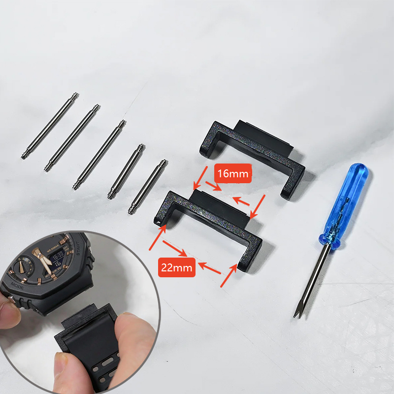 Gaming Accessories Rack - 16 mm PC-Uhrenarmband-Adapter für Casioak DW5600
