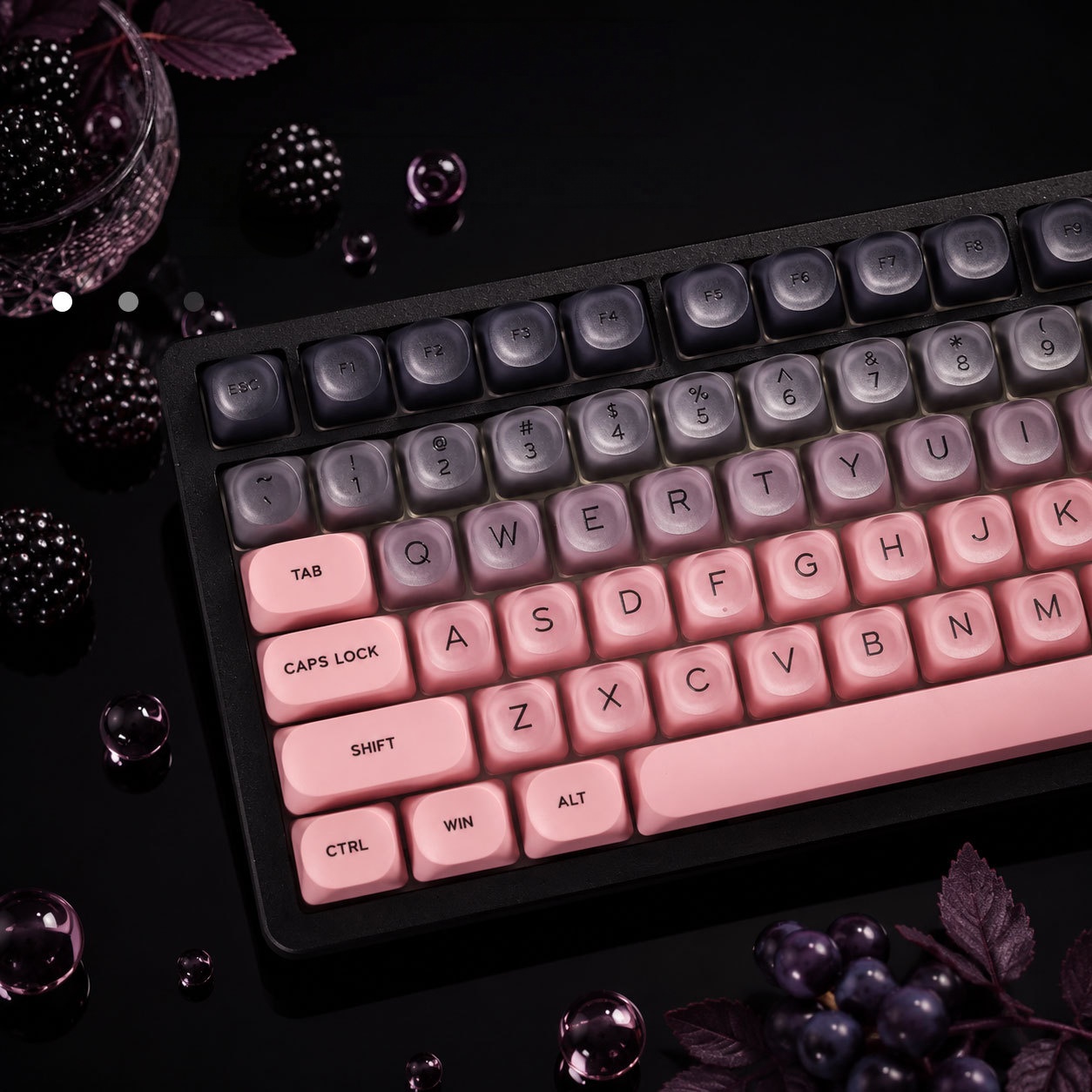 Schwarz-Rosa Farbverlauf Krist – Gaming Accessories Aesthetic Bewertung und Preis