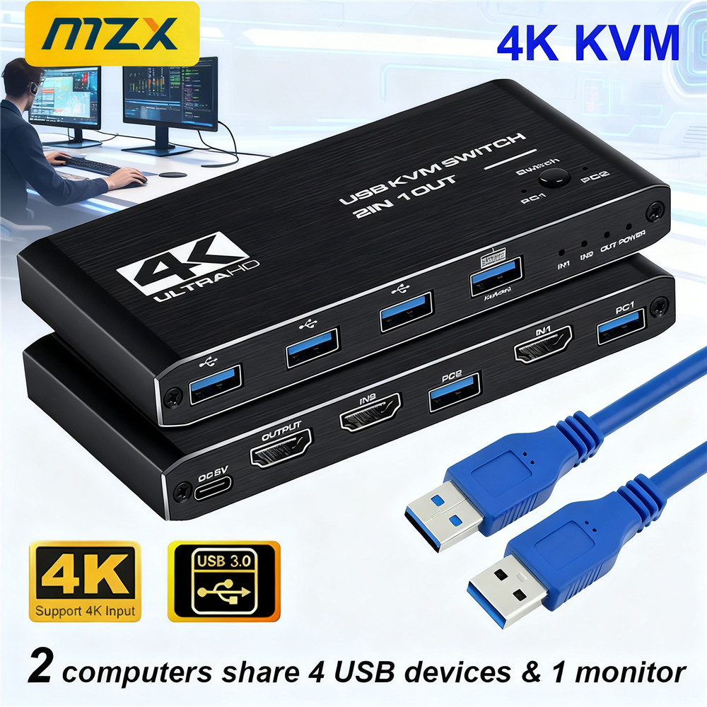 KVM-Switch 4K 60Hz Umschalter  – Gaming Accessories Rack Bewertung und Preis